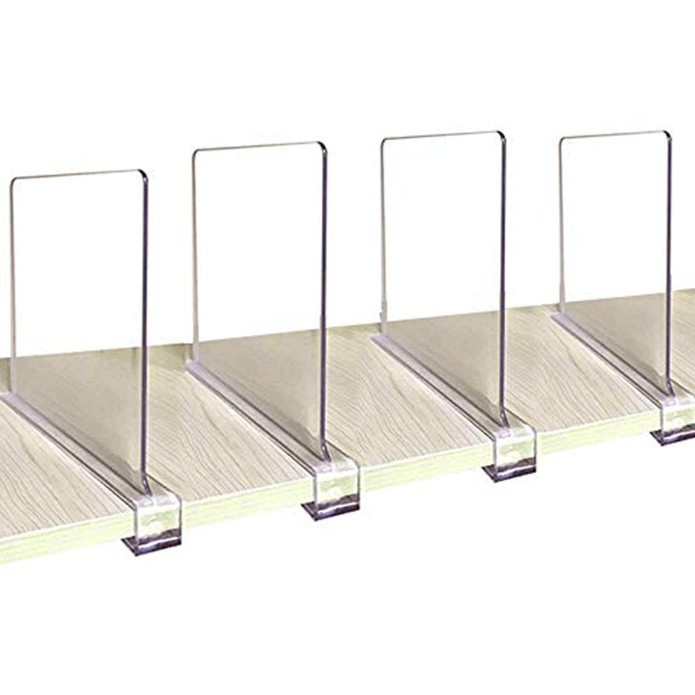 Supermarket Gondola Fridge Plastic PVC Freezer Warehouse Commercial Refrigerator Acrylic Magnetic Shelf Divider for Closet Shop