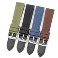 Universal Watch Band Interchangeable Leather Canvas Nylon Strap for Smartwatch Traditional Watches