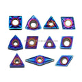 Nano-blue CCMT SCMT DNMG CNMG Carbide Insert PVD+CVD Coated 65HRC External Turning Tool WNMG Blade High Hardness Steel Cutter
