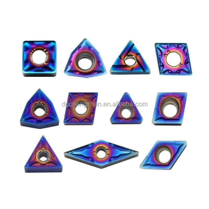 Nano-blue CCMT SCMT DNMG CNMG Carbide Insert PVD+CVD Coated 65HRC External Turning Tool WNMG Blade High Hardness Steel Cutter