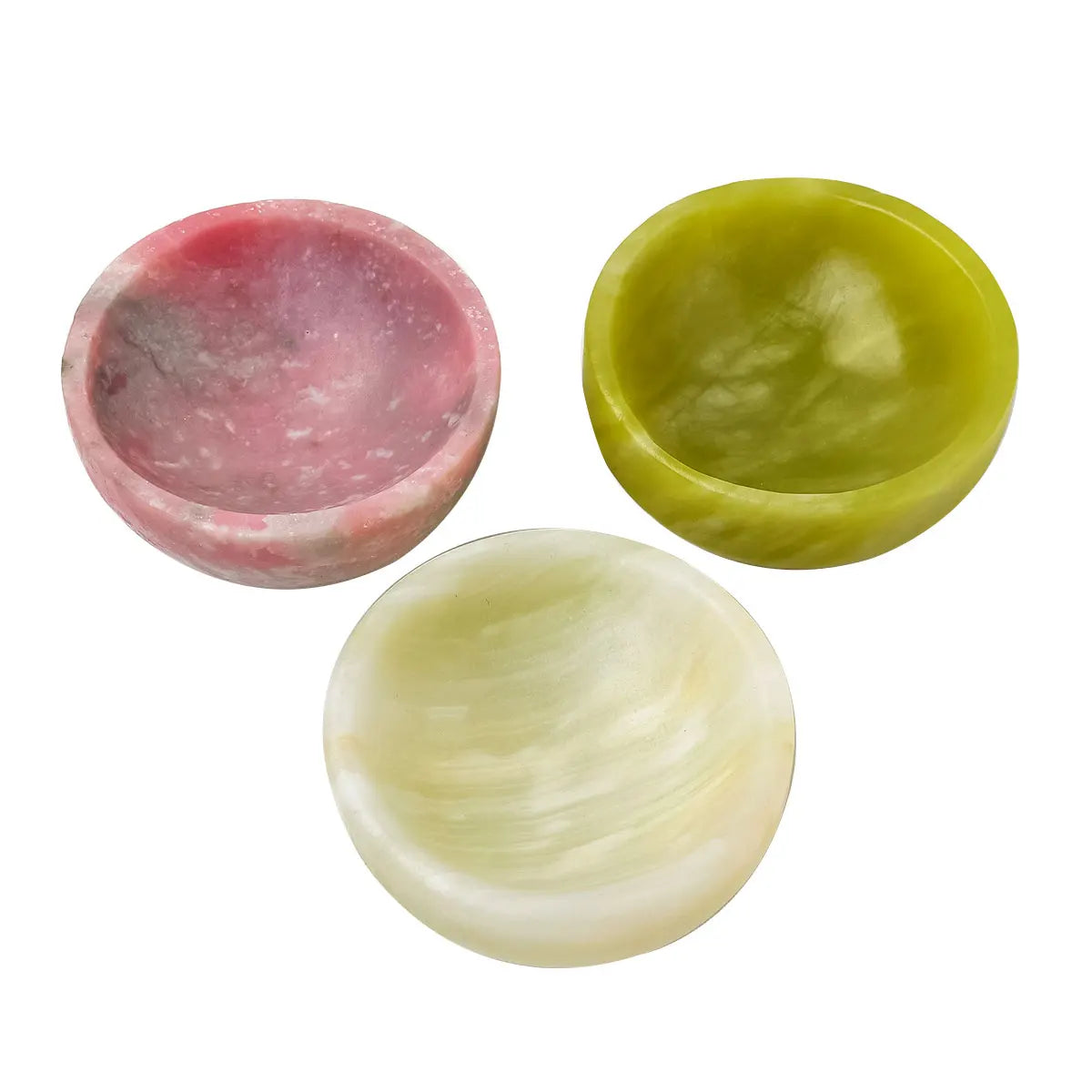 Wholesale Healing Crystal Hot Sales Pink Opal Carving Bowl for Home Decor