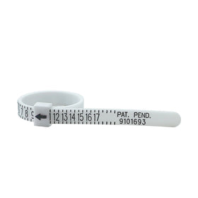 Auble Re-Usable Plastic Ring Sizer Set Reversible Finger Size Gauge Model 0019 for US/UK/JP/EUR/KOR/HK Jewelry Sizing Tools