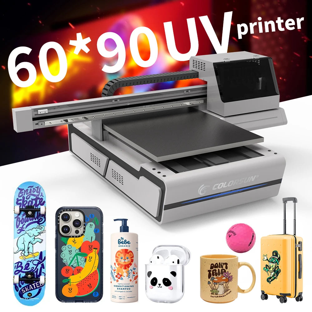A1 SIZE Flatbed Uv 6090 Led Digital Inkjet Printer Phone case Wood Plastic Ball Mug Printing Machine UV Printer