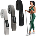 Set of 3 Fabric Hip Circle Resistance Bands Resistance Loop Bands  Long Fabric Band for  Home Workout