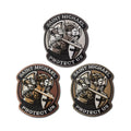 Protect Us Compatible Saint Michael 3D Embroidered Square Patches with Hook Loop Tactical Replacement for St Michael Applique