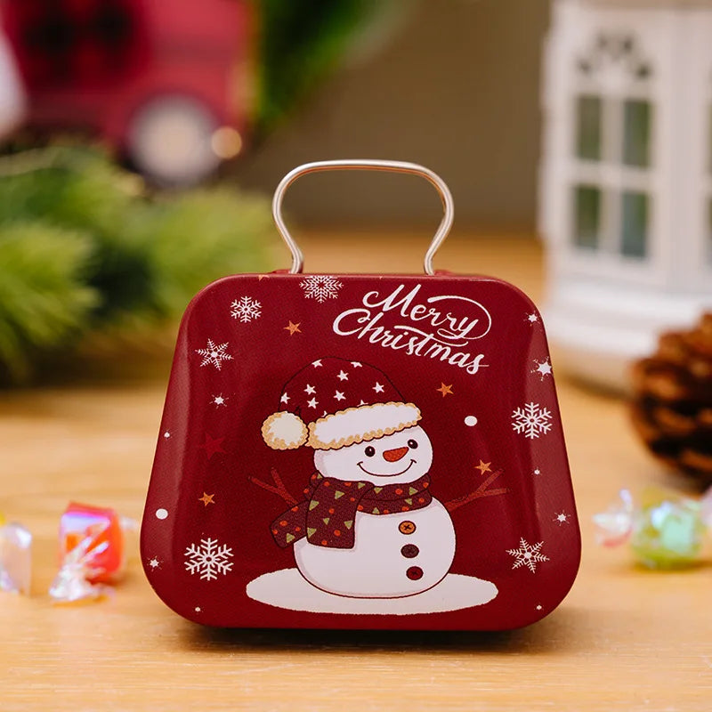 Metal Box Packaging Small Handbag Shaped Manufacturers Easter Candy Cookies Metal Gift Box Tin Christmas Chocolate Box