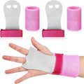 Girls Kids Gym Gloves Gymnastics Hand Grips & Wristbands Set Bar Grip Palm Protection Wrist Support for Kettlebells Tennis Yoga