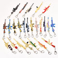 High Quality Mini Pistol Model Keychain Zinc Alloy Game Model Gun Shape Keychain Men Weapons Fan Metal Miniature Model Keychain