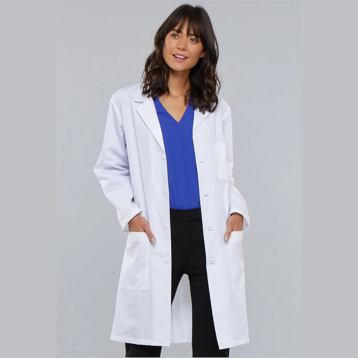 Custom Hospital Womens Lab Coats Clinic Dental Doctor White Coat Fluid Oil Resistant Anti Static Cosmetic Lab Coat