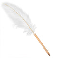 Hot Sale 0.5mm Slim Metal Business Novelty Rose Gold Feather Ballpoint Pen with Custom Logo Wedding Gift