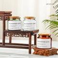 Wholesale 100ml Eco-friendly Recyclable Heat Resistant Glass Aromatherapy Jar Wooden Plug Votive Holder Custom Logo Christmas