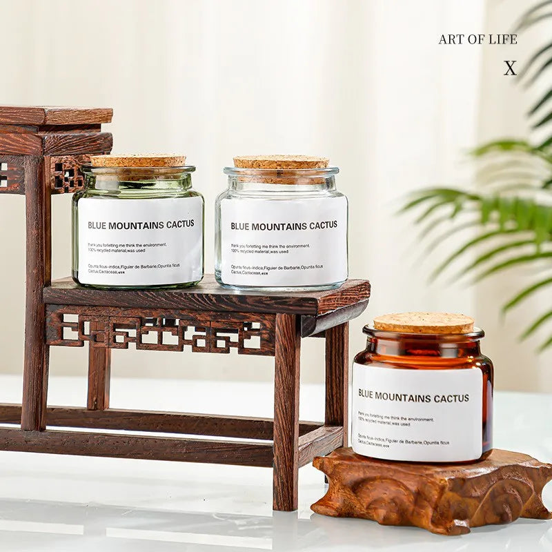 Wholesale 100ml Eco-friendly Recyclable Heat Resistant Glass Aromatherapy Jar Wooden Plug Votive Holder Custom Logo Christmas