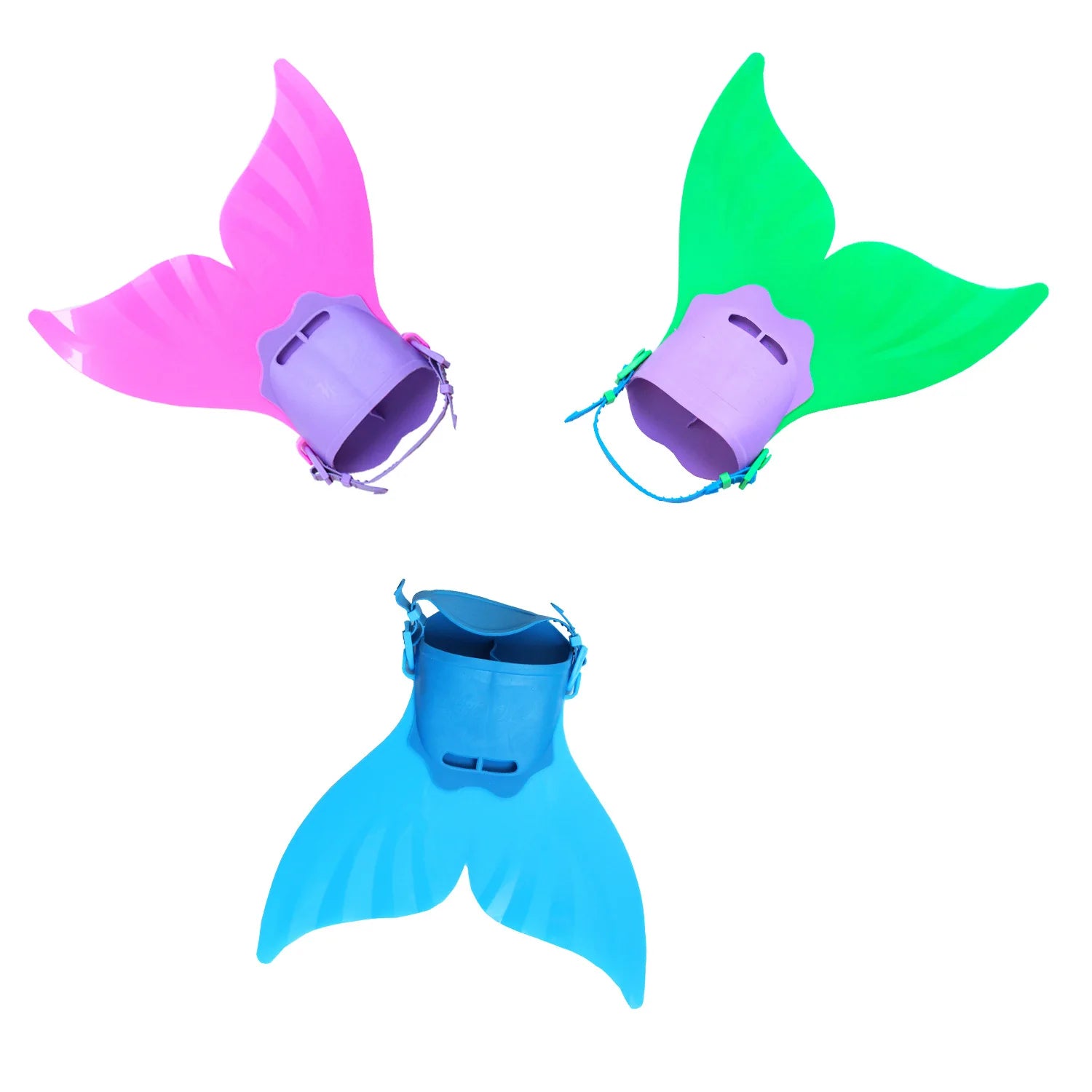 New Mermaid Accessories Children's Frog Shoes Single Piece Whale Tail Swimsuit One  Fins