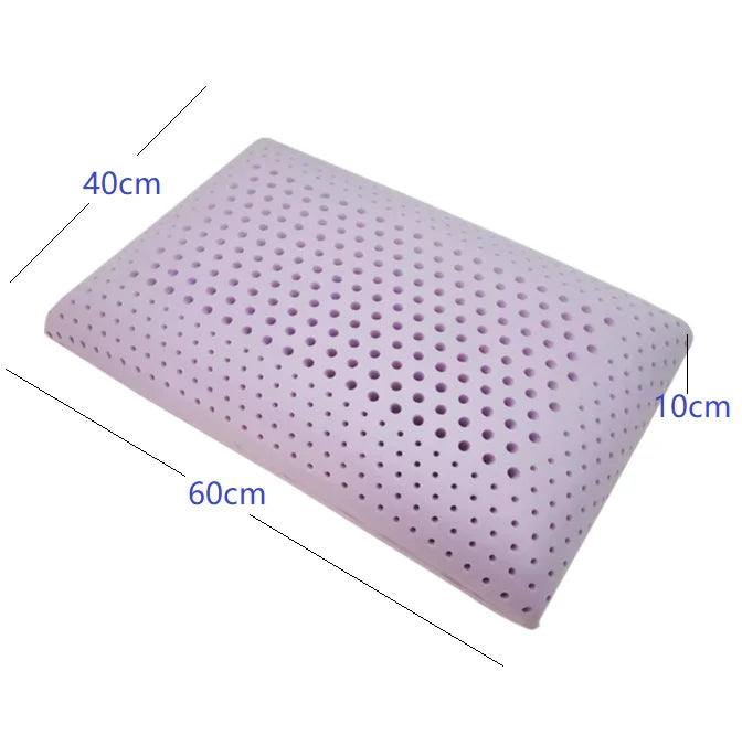 Airflow design Lavender infused memory foam pillow sleeping bed Pillow with removable ice silk bamboo cover
