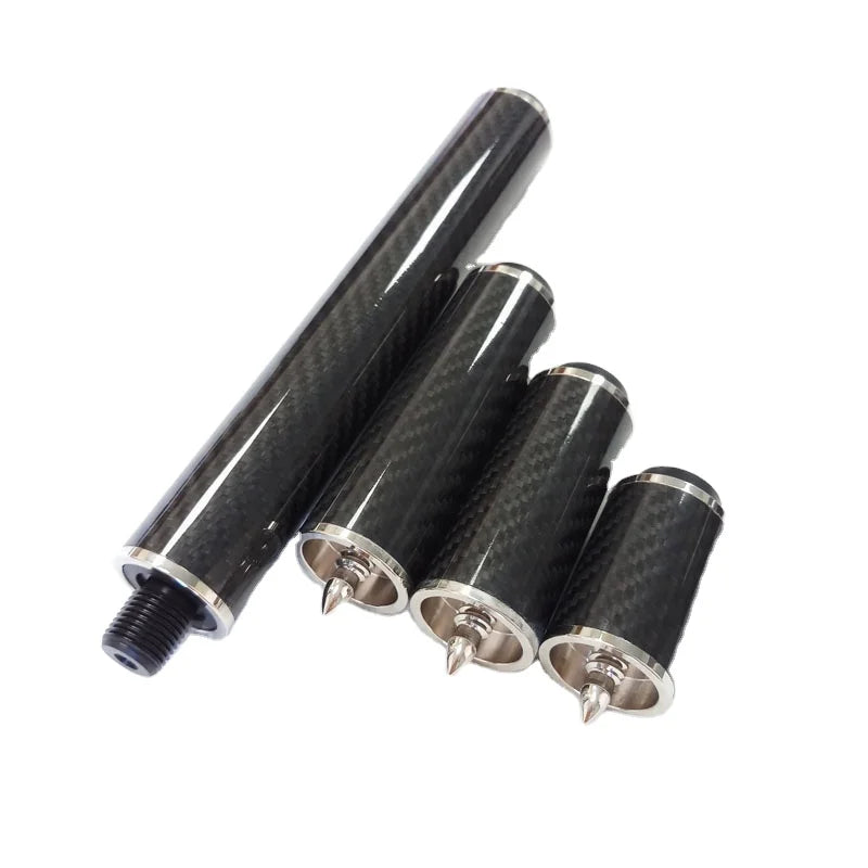 Xmlivet Professional Carbon Aluminum Alloy Bullet Pin with Bumper for predator Pool Billiard Cue Extensions 3inch Cue Extender