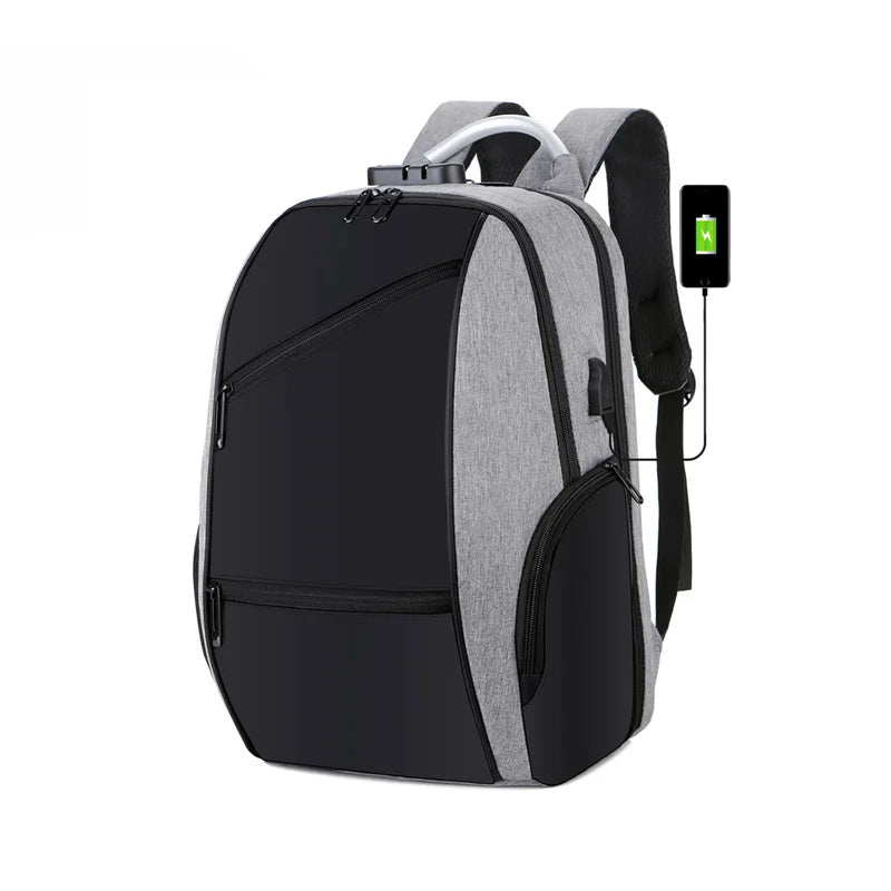New Fashion Mens Durable Quality Lock Travel Business Laptop Mochila Antirrobo Theft Proof School Backpack Bags for Teenagers