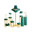 SESI Factory Custom Jewelry Display Rack Gold Metal Jewelry Stand for Watch Necklace Bracelet Jewellery Display Set