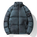 ALIKE Men's Denim Gradient Colors Smart Casual Varsity Jacket Plus Size Coat Spring Outdoor Windproof Stand Collar Zipper