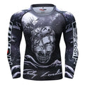 Cody Lundin Rashguard Spandex Fabric 3d Printing Bjj Rashguard for Men Sports Compression Wear