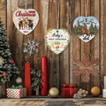 Christmas Heart Wooden Hanging Sign Seasonal Love Camper Baby Ornament Christmas Decoration