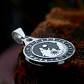 SS8-913ABP Steel Soldier Fashion New Men's Necklace Silver Black Wolf Pendant Stainless Steel Jewelry Gift