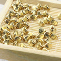 10PCS Tibetan Buddhist Golden Copper Twisted Rosary Loose Bead DIY Bracelet Necklace Jewelry Making