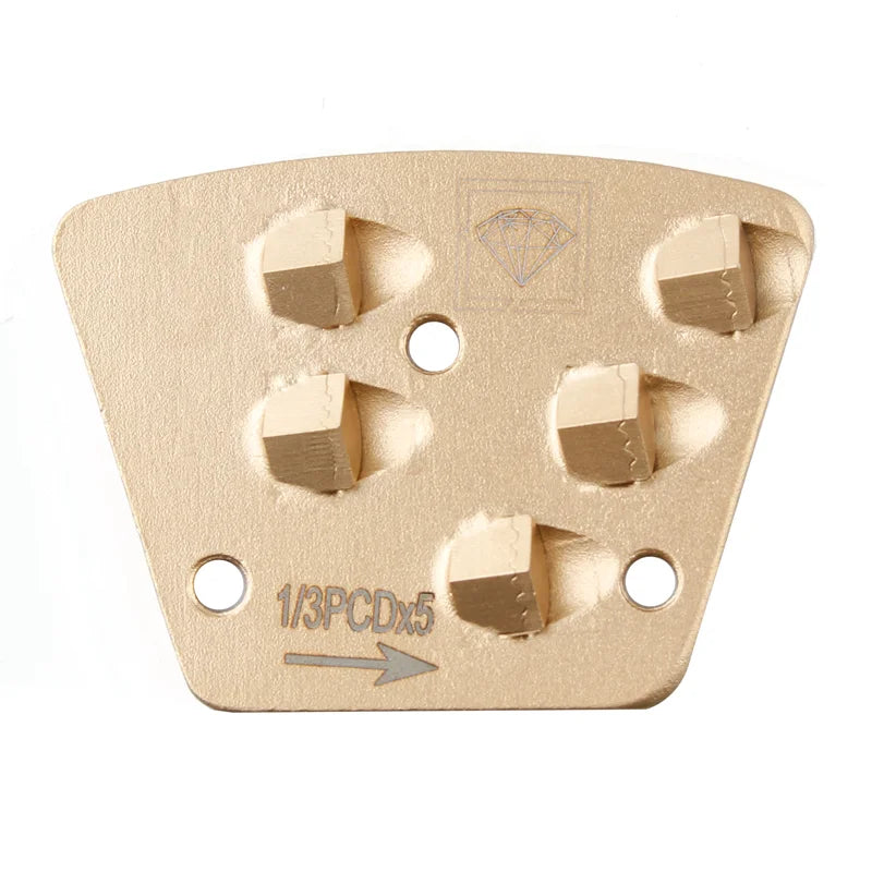 Trapezoid 5 X 1/3 PCD Grinding Shoes Diamond Grinding Plate ASL Pcd Grinding Trapezoid Tooling Wheel Diamond Grinding Tools