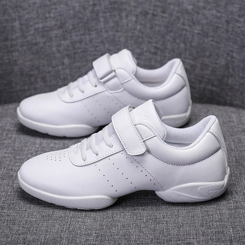 White Cheerleading Shoes Dance Athletic Training Tennis Youth Dancing Lightweight Competition Comfortable Cheer Sneakers