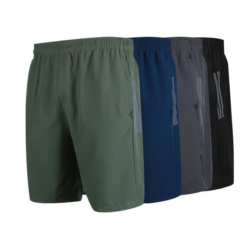 Gym Elastic Waist Men Plus Size  Quick Dry Shorts Compression Workout Shorts With Pocket for Men Plus Size