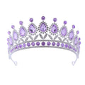 AA01433 Crown for Women Crystal Queen Crown Rhinestone Tiara for Girl Bride Wedding Hair Accessories for Bridal Birthday Party