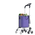 Modern Durable Plastic Climbing Stairs Shopping Cart Storage Rack Lockable Foldable Extendable Convertible Portable Hotel Use