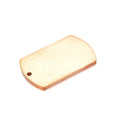 Yiwu Aceon Easy Engrave Metal Mirror Polished Standard Rectangle 2.5MM Thick Glossy Soft Luxury DIY Stamping Copper Dog Tag