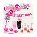 Western Theme Bachelorette Party Decorations Nashville Brides Last Ride Banner Cups Cake Topper Cowgirl Hat Necklace Set