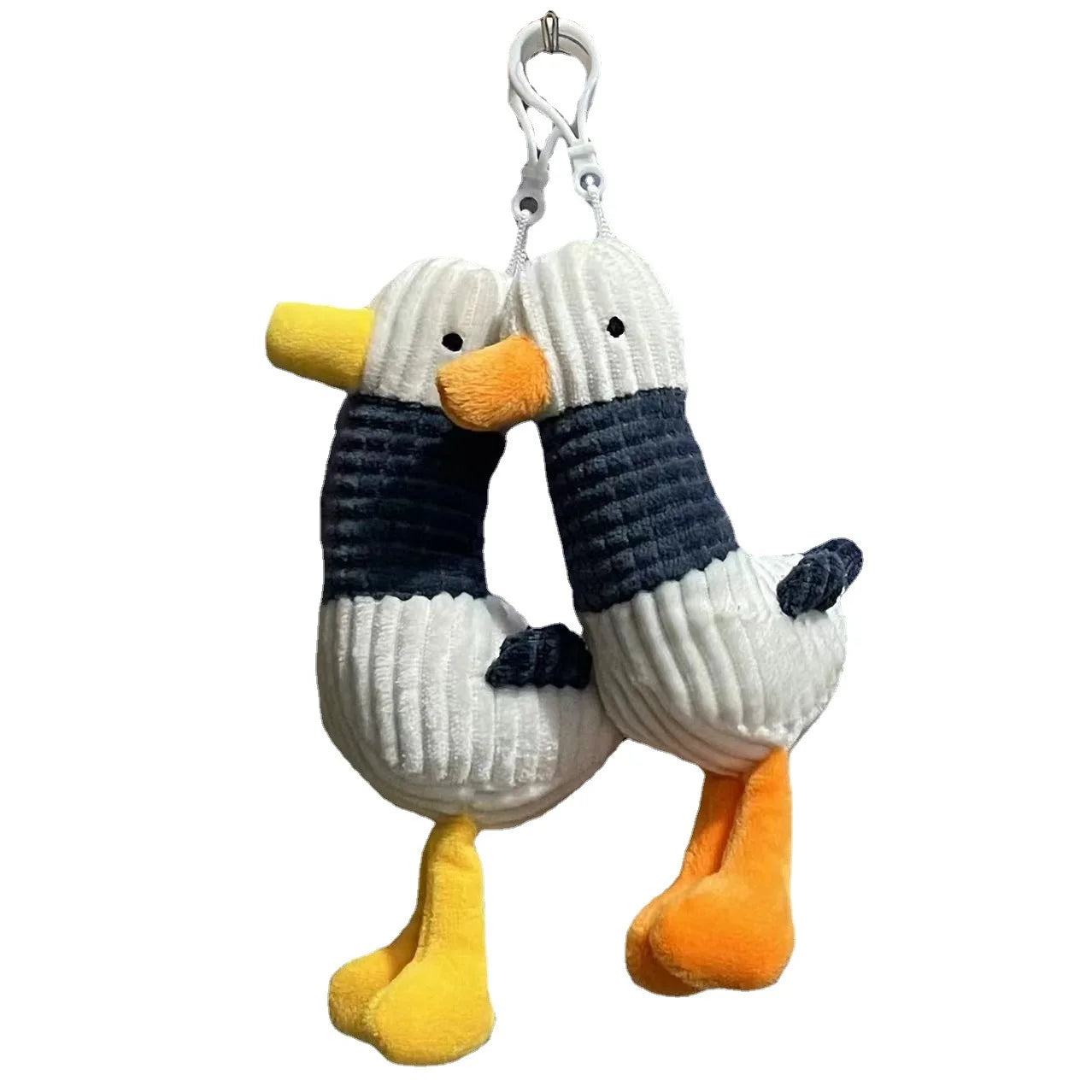 Cute Cartoon Animal Key Chain Stuffed Toy Duck Key Pendant  Bag Charm With Hook Pendant Key Chain Accessories