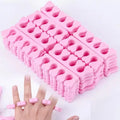 Soft Pink Finger Toe Separators Manicure Pedicure Foot Care Compressed Sponge Nail Art Tools Suitable for Men and Women