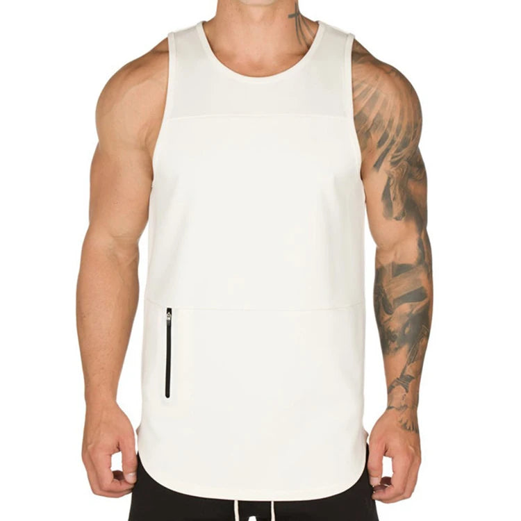 Men Sportstyle Workout Tank Tops Racerback Athletic Running Exercise Gym Sleeveless Shirts Men's Classic Jersey Muscle Tee