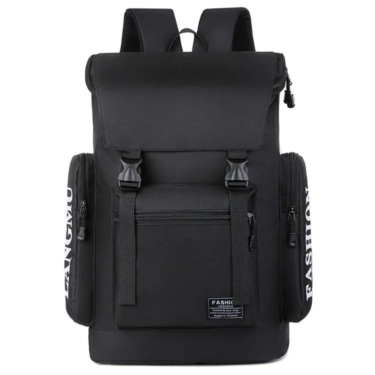 2026 Wear-resistant Locking Travel Bag University Student Flip Backpack