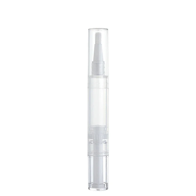 Round Plastic Twist Pen Brush Cosmetic Container Applicator for Teeth Whitening Lip Gloss Tube Custom Logo