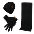 Mixed Color Knitted Jacquard Winter Thick Warm Hat Scarf Gloves Sets Acrylic Short Picture Plain YARN DYED Custom Size 5 Set T/T