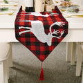 Christmas Inspired Jacquard Woven Dining Table Runner New Restaurant Snowman Embroidered for Home Office Use