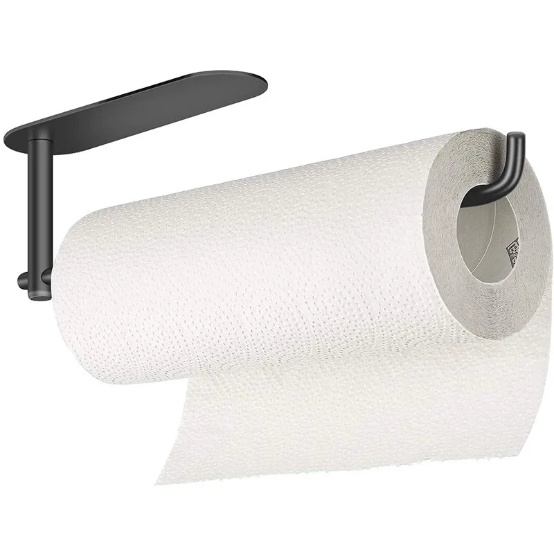 HONGDEC Black 304 Stainless Steel Modern Design Concealed Mounting Hotel Use Bathroom Kitchen Paper Towel Tissue Holder 3-Year