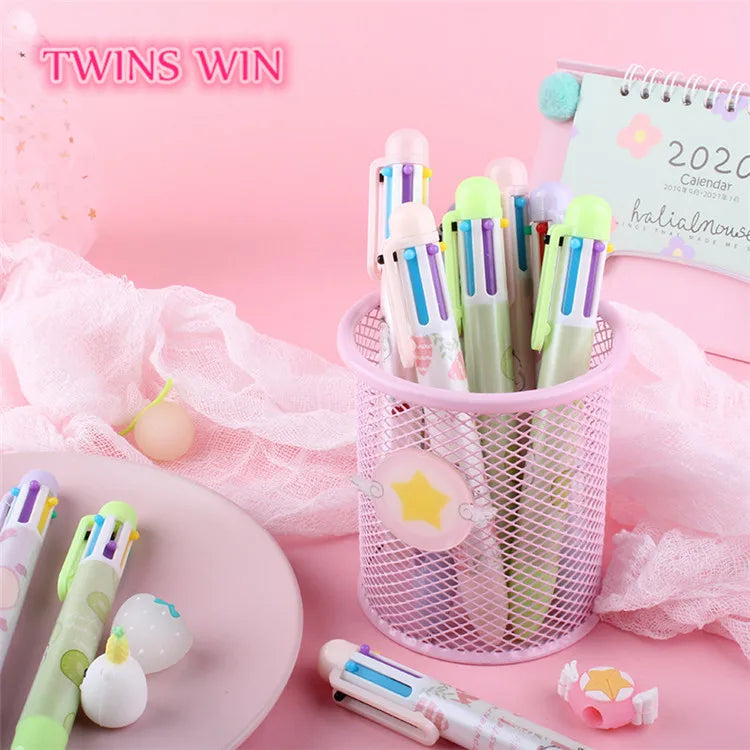 Hamster 6 Color Ballpoint Pen Color Hand Account Student Creative Cartoon Pen 538
