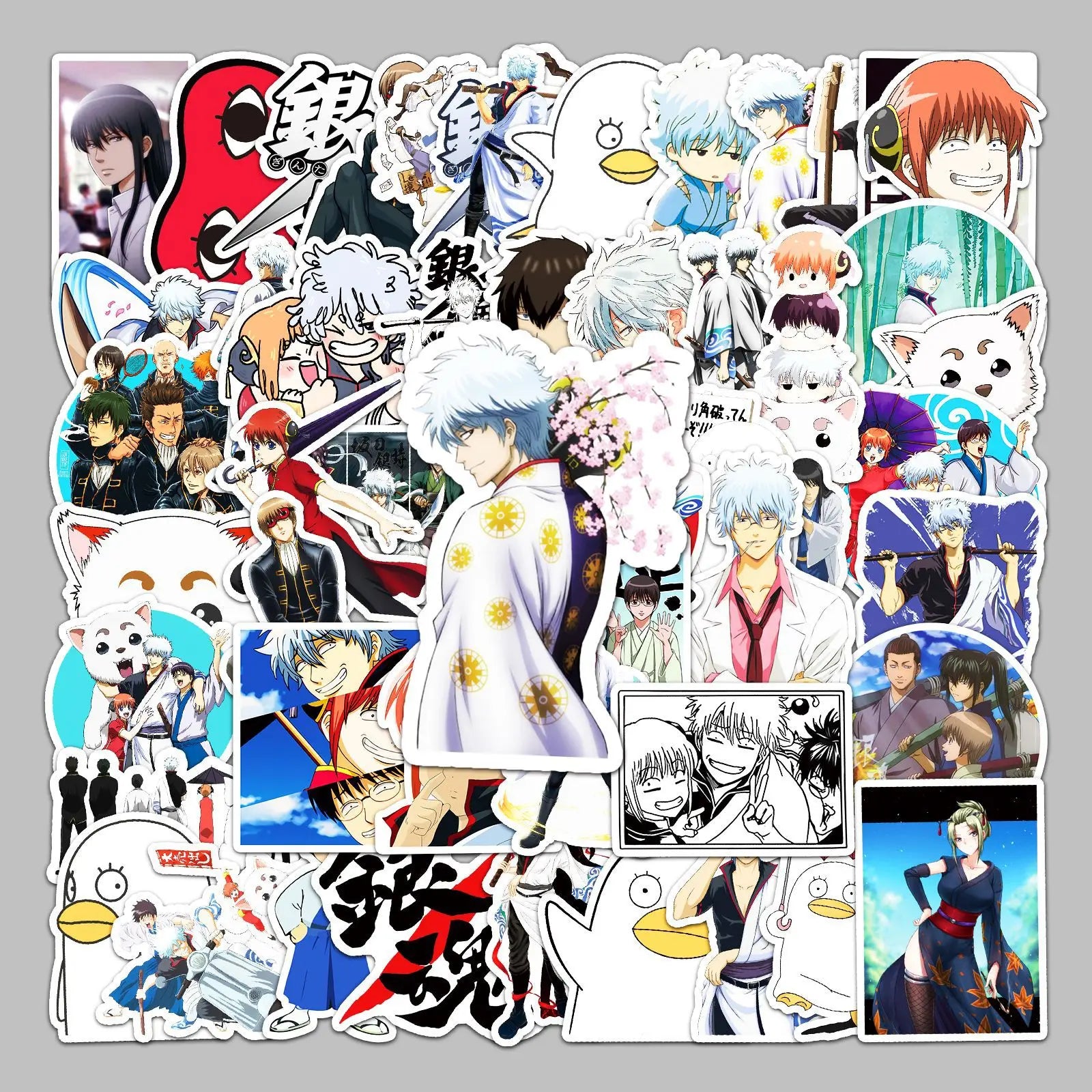 50PCS 2022 new arrivals GINTAMA anime stickers for Notebook Computer Guitar Luggage decorative stickers