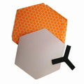 Orange Waxless Hexagon Surfboards Deck Tractions Surfpads Silica Gel  Grip Pads
