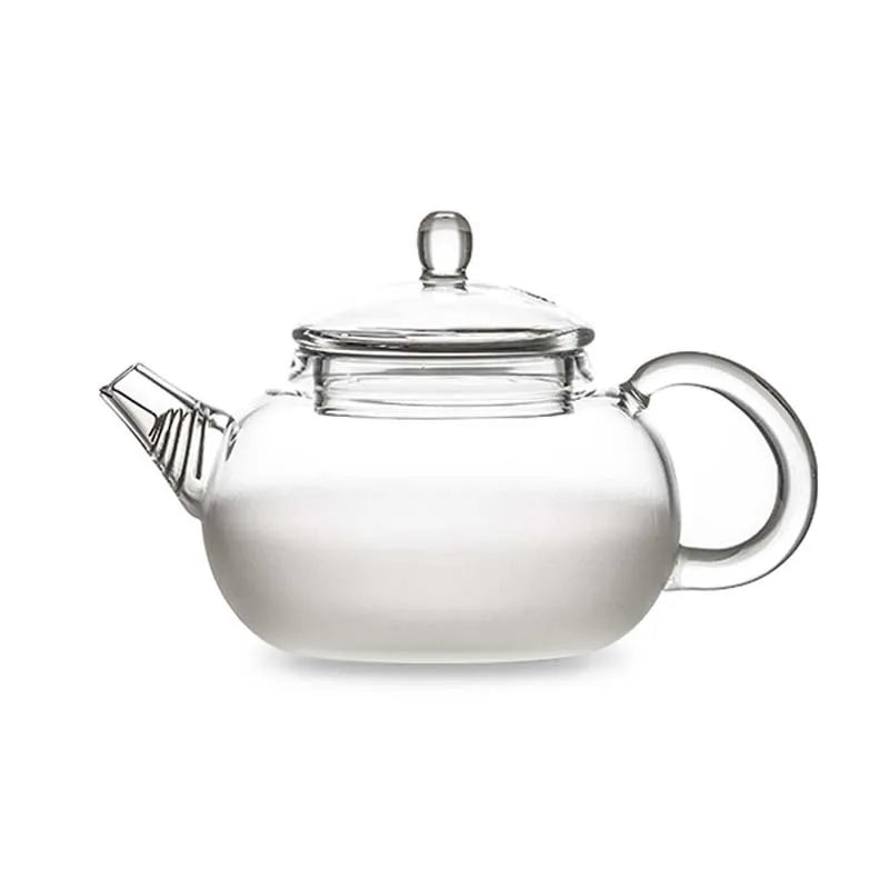 Chinese Tradition Small High Borosilicate Glass Teapot Tea Pot with Glass Lid