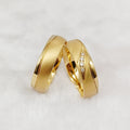 Marriage Wedding Rings Sets Handmade 24k Gold Plated Jewelry Cz Diamond Statement Couples Ring for Men and Women