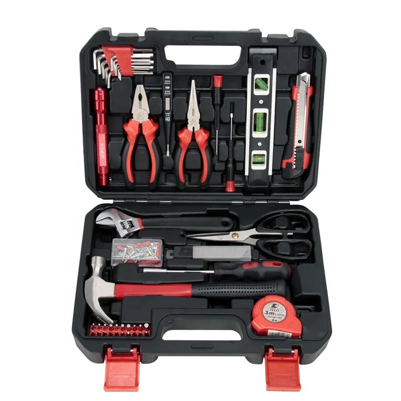 KAFWEULL H13035A 47-Piece Chrome Vanadium Steel Household Repair Screwdriver Set Adjustable Wrenches Color Box Storage Portable MegaBDM