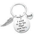 BM Custom Stainless Steel Key Chain Father's Day Gift Engraved Letter Metal Keychain