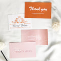Custom Screen Printed Cardboard Business Cards with Embossed Finish and Custom Logo Thank You Cards for Small Business