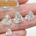 IGI Certified Heart D VVS 0.5CT 1CT 2CT 3CT 4CT 5CT 6CT Big Loose Created Wholesale Grown HPHT CVD Lab Grown Diamond